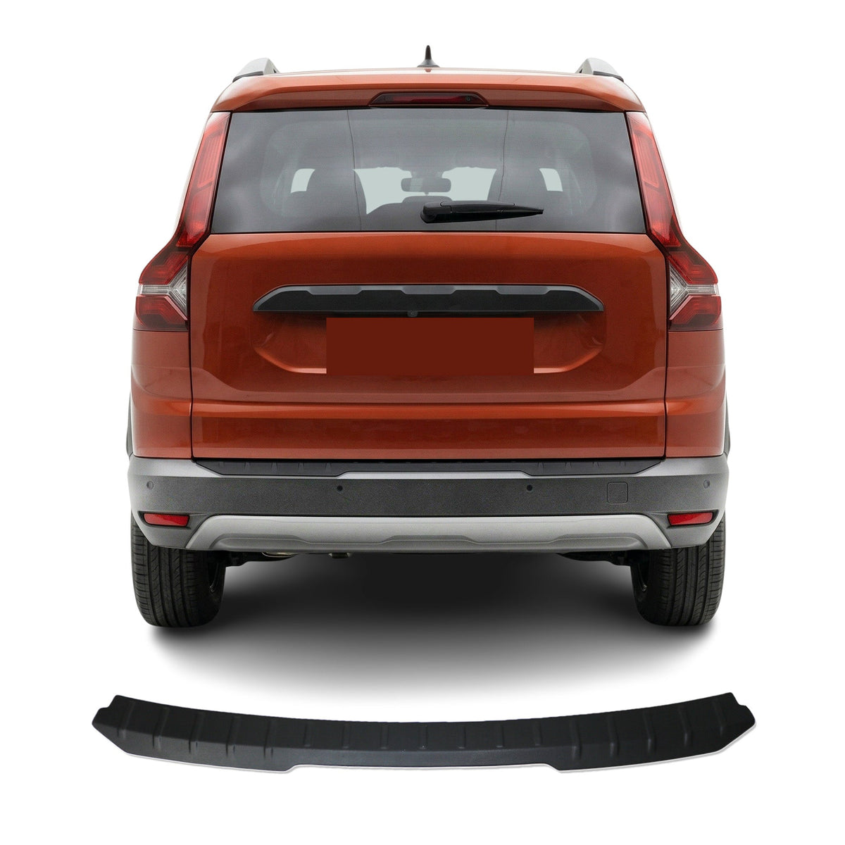 Dacia Jogger 2022-2025 Uyumlu Arka Tampon Eşiği - Mat Siyah