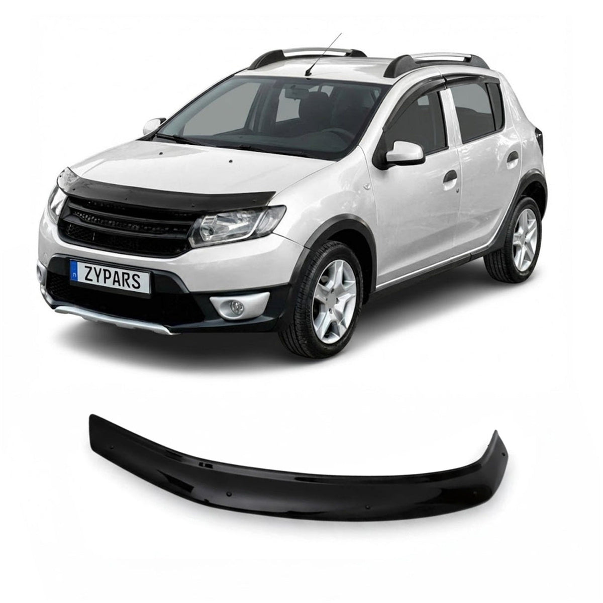 Dacia Sandero Stepway 2012-2020 Uyumlu Ön Kaput Koruyucu - Light