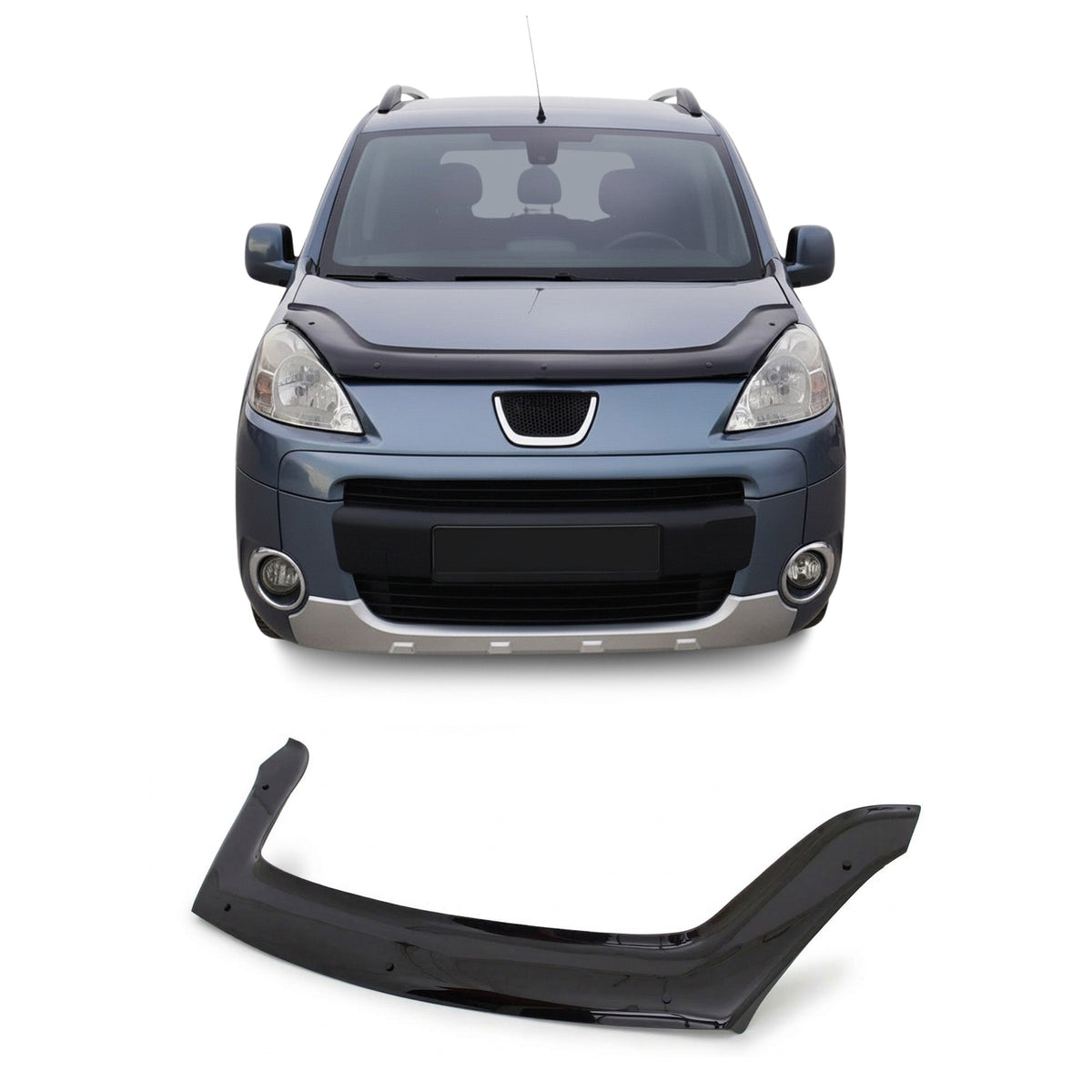 Peugeot Partner Tepee 2008-2018 Uyumlu Ön Kaput Koruyucu - Light