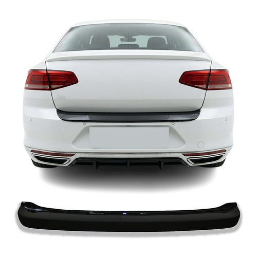 VW Passat B8 2015-2025 Uyumlu Arka Tampon Eşiği - Piano Siyah - Görsel 1
