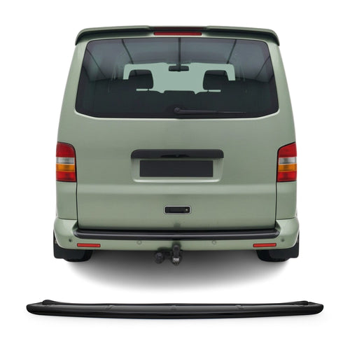 VW Transporter T5 2003-2014 Uyumlu Arka Tampon Eşiği - Piano Siyah - Görsel 1