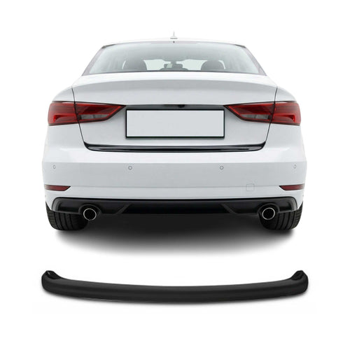 Audi A3 2016-2019 Uyumlu Arka Tampon Eşiği - Piano Siyah - Görsel 1