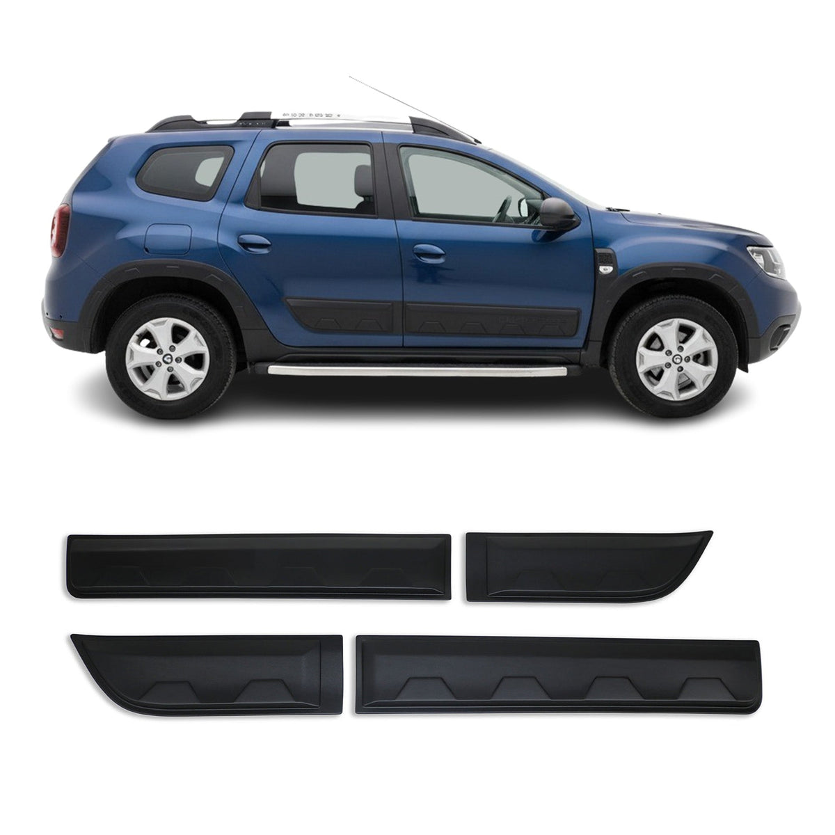 Dacia Duster 2018-2024 Uyumlu Dodik Kapı Seti - Damalı (4 Parça)