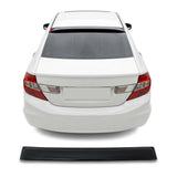 Honda Civic 2012-2016 Uyumlu Spoiler Arka Cam Üstü - Siyah, İnce Tip