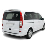 Mercedes Vito W639 2003-2010 Uyumlu Arka Tampon Eşiği - Piano Siyah