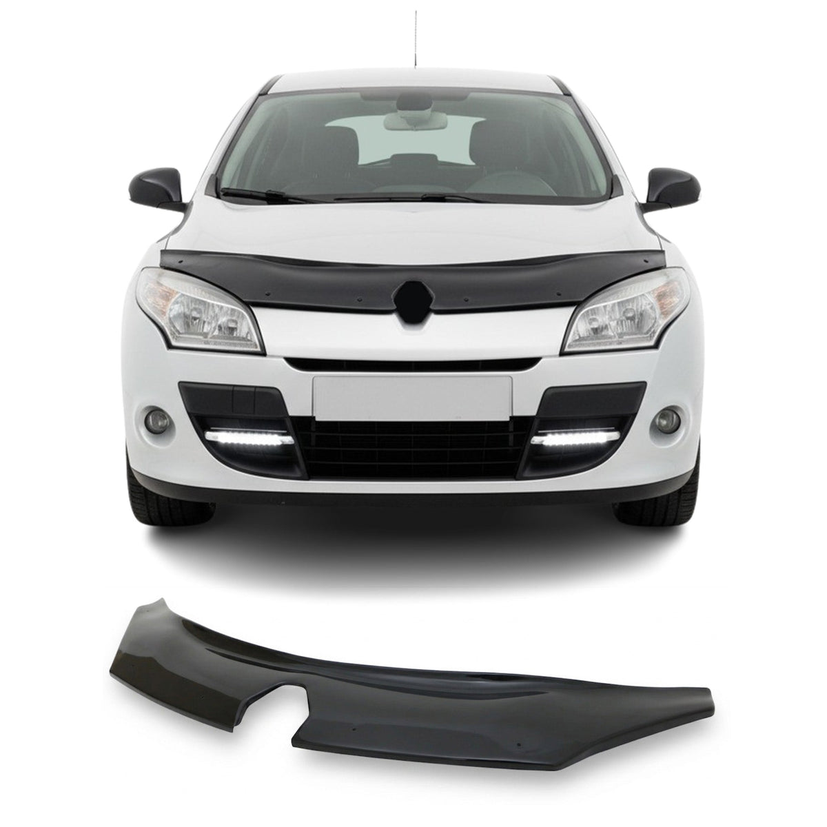 Renault Megane 2008-2016 HB/SW Uyumlu Ön Kaput Koruyucu - Light