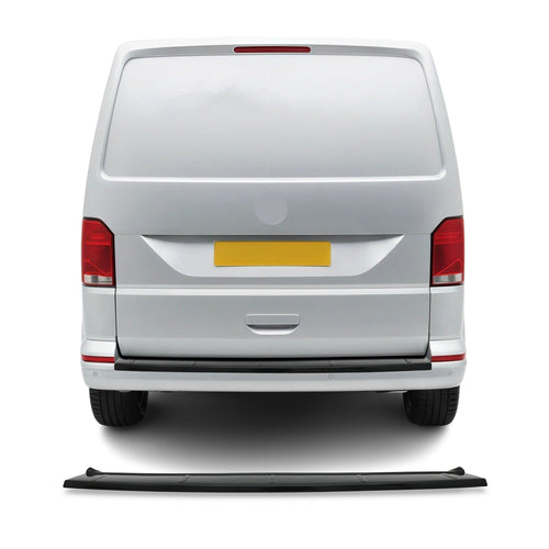 VW Transporter T6 2015-2023 Uyumlu Arka Tampon Eşiği - Piano Siyah - Görsel 1