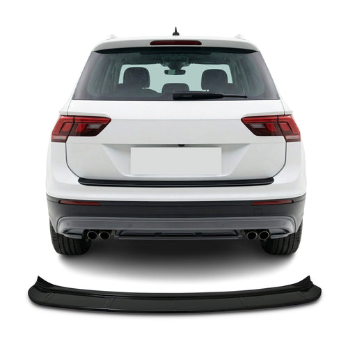 VW Tiguan 2016-2023 Uyumlu Arka Tampon Eşiği - Piano Siyah - Görsel 1