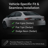 Fiat Egea 2016-2025 Uyumlu Bagaj Alt Çıtası - ABS Krom (3 Parça)